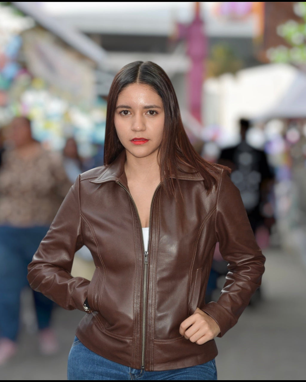 Zara moca con cuello