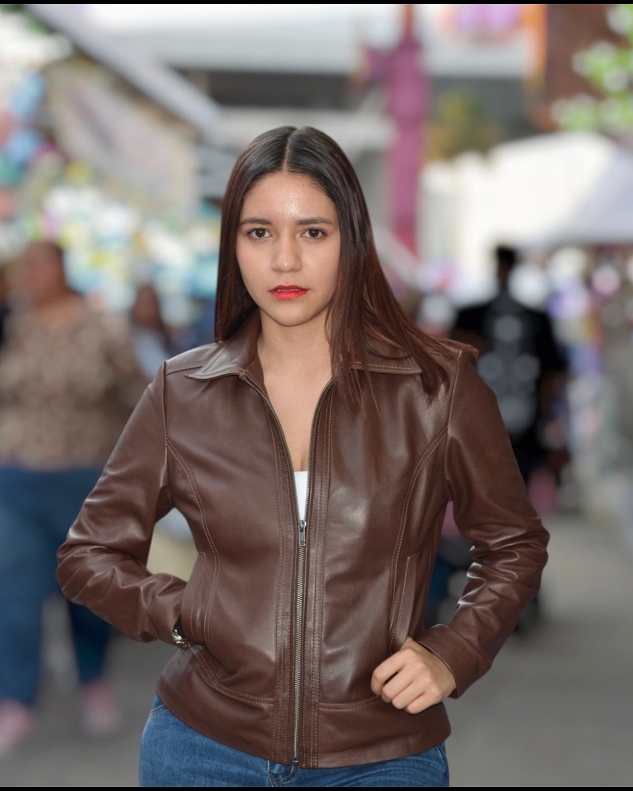 Zara moca con cuello