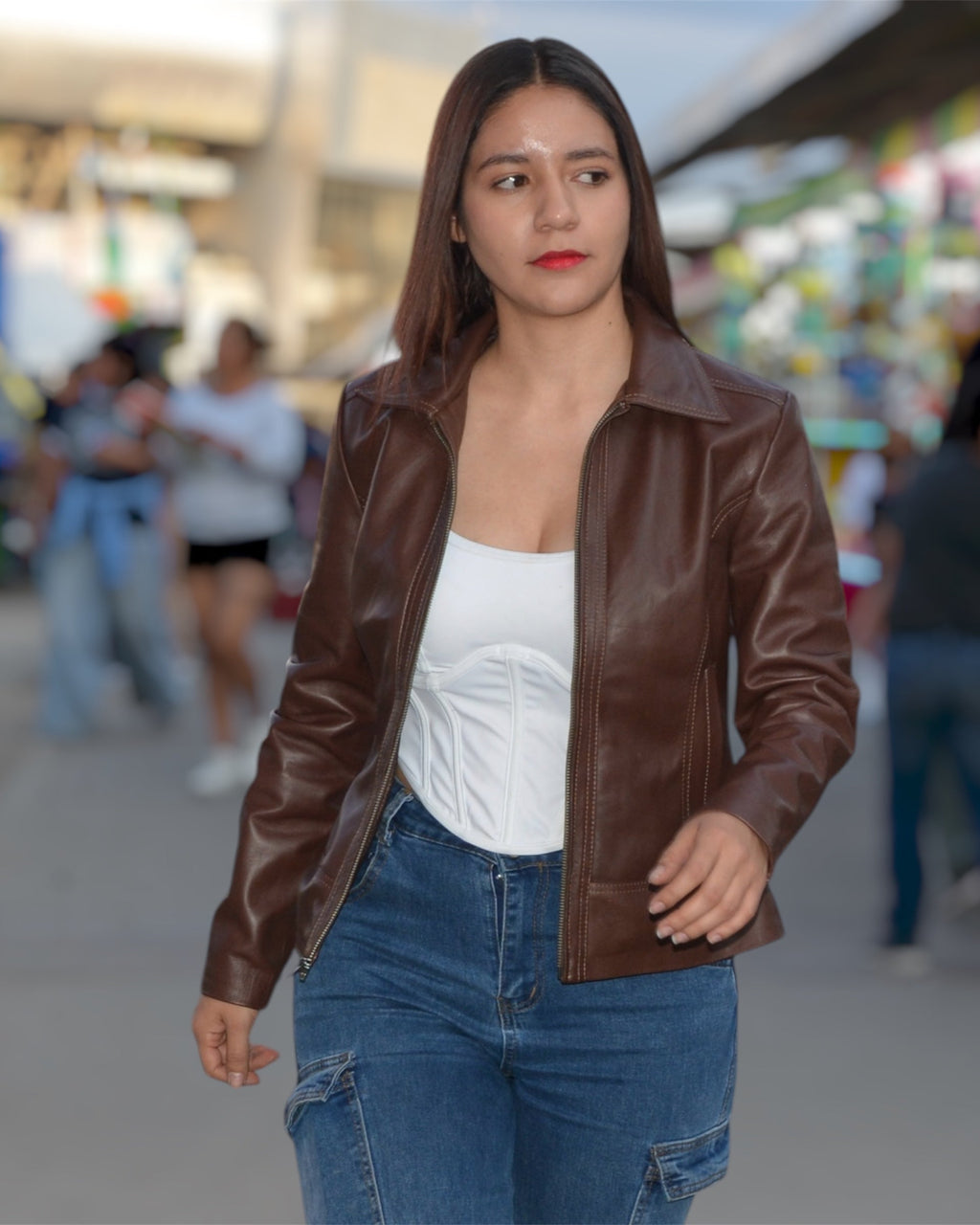 Zara moca con cuello